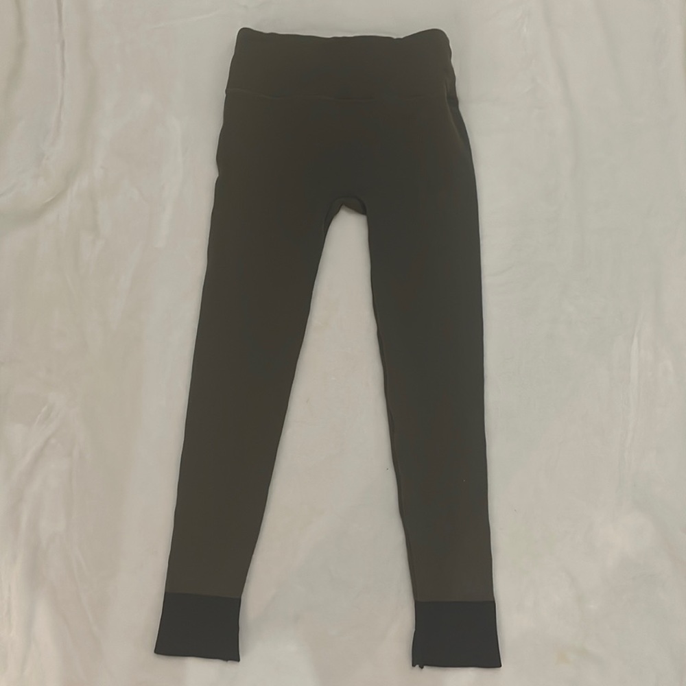 Fabletics X Liza Koshy Green Ribbed Workout Leggings